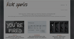 Desktop Screenshot of nicht-spurlos.de